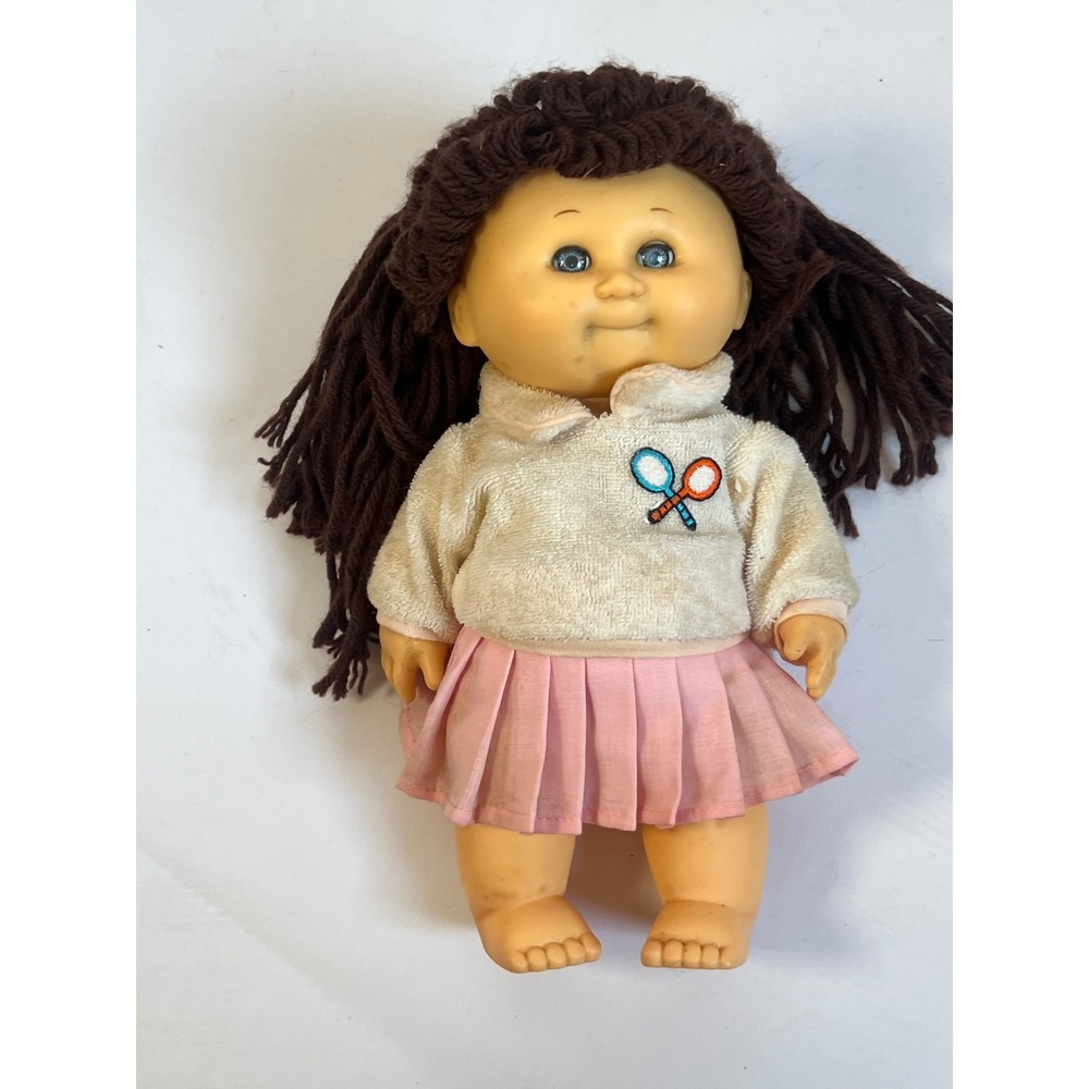 Vintage 1984 Playmates No 5080 Doll 8" Brown Yarn Hair Tennis Outfit Hong Kong